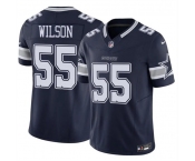 Men's Dallas Cowboys #55 Logan Wilson Navy 2025 F.U.S.E Vapor Untouchable Limited Football Stitched Jersey