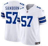 Men's Dallas Cowboys #57 Jack Sanborn White 2025 F.U.S.E. Vapor Untouchable Limited Football Stitched Jersey