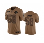 Men's Dallas Cowboys #58 Mazi Smith 2023 Brown Salute To Service Limited Football Stitched Jersey
