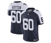 Men's Dallas Cowboys #60 Tyler Guyton Navy White 2024 Draft Vapor Untouchable Thanksgiving Limited Football Stitched Jersey