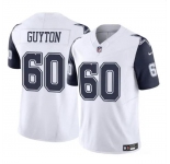 Men's Dallas Cowboys #60 Tyler Guyton White 2024 Draft F.U.S.E Color Rush Limited Football Stitched Jersey