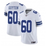Men's Dallas Cowboys #60 Tyler Guyton White 2024 Draft Vapor Untouchable Limited Football Stitched Jersey