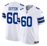 Men's Dallas Cowboys #60 Tyler Guyton White 2024 F.U.S.E Draft Vapor Untouchable Limited Football Stitched Jersey
