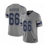 Men's Dallas Cowboys #66 Connor McGovern Limited Gray Inverted Legend Football Jersey