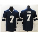Men's Dallas Cowboys #7 Trevon Diggs Blue Limited Player Jersey