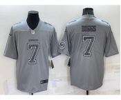 Men's Dallas Cowboys #7 Trevon Diggs LOGO Grey Atmosphere Fashion 2022 Vapor Untouchable Stitched Nike Limited Jersey
