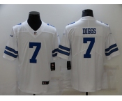Men's Dallas Cowboys #7 Trevon Diggs White Limited Player Jersey