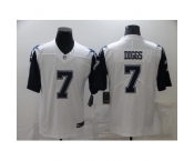 Men's Dallas Cowboys #7 Trevon Diggs White Thanksgiving Throwback Limited Jersey