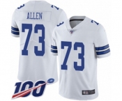 Men's Dallas Cowboys #73 Larry Allen White Vapor Untouchable Limited Player 100th Season Football Jersey