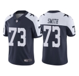Men's Dallas Cowboys #73 Tyler Smith Navy Thanksgiving Vapor Limited Stitched Jersey