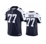 Men's Dallas Cowboys #77 Tyron Smith Navy 2023 F.U.S.E. Vapor Limited Stitched Football Jersey