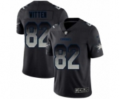 Men's Dallas Cowboys #82 Jason Witten Black Smoke Fashion Limited Football Jersey