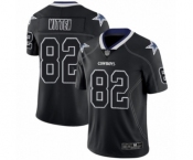 Men's Dallas Cowboys #82 Jason Witten Limited Lights Out Black Rush Football Jersey