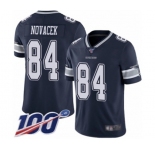 Men's Dallas Cowboys #84 Jay Novacek Navy Blue Team Color Vapor Untouchable Limited Player 100th Season Football Jersey
