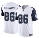 Men's Dallas Cowboys #86 Luke Schoonmaker White 2023 F.U.S.E Vapor Untouchable Limited Stitched Football Jersey