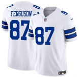 Men's Dallas Cowboys #87 Jake Ferguson White 2025 F.U.S.E Vapor Untouchable Limited Football Stitched Jersey
