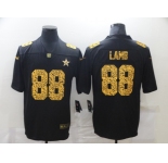 Men's Dallas Cowboys #88 CeeDee Lamb 2020 Black Leopard Print Fashion Limited Football Stitched Jersey