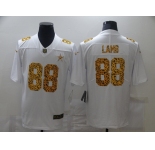Men's Dallas Cowboys #88 CeeDee Lamb 2020 White Leopard Print Fashion Limited Football Stitched Jersey