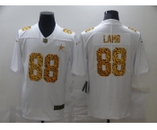 Men's Dallas Cowboys #88 CeeDee Lamb 2020 White Leopard Print Fashion Limited Football Stitched Jersey