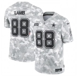 Men's Dallas Cowboys #88 CeeDee Lamb 2024 Arctic Camo Salute To Service Limited Stitched Football Jersey