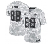 Men's Dallas Cowboys #88 CeeDee Lamb 2024 Arctic Camo Salute To Service Limited Stitched Football Jersey