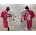 Men's Dallas Cowboys #88 CeeDee Lamb 2024 Arctic white red Stitched Baseball Jersey