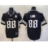 Men's Dallas Cowboys #88 CeeDee Lamb Black 2025 F.U.S.E. 'Gothic Lone Star Edition' With Established In 1960 Patch Vapor Limited Stitched Football Jersey