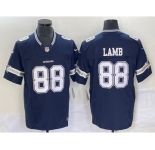 Men's Dallas Cowboys #88 CeeDee Lamb Navy Blue 2023 FUSE Vapor Untouchable Limited Stitched Jersey