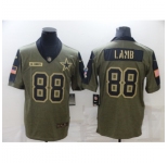 Men's Dallas Cowboys #88 CeeDee Lamb Nike Olive 2021 Salute To Service Limited Player Jersey