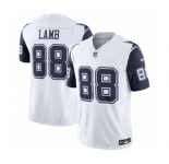 Men's Dallas Cowboys #88 CeeDee Lamb Thanksgiving White 2023 F.U.S.E. Vapor Limited Stitched Football Jersey
