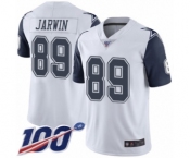Men's Dallas Cowboys #89 Blake Jarwin Limited White Rush Vapor Untouchable 100th Season Football Jersey