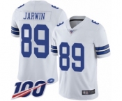 Men's Dallas Cowboys #89 Blake Jarwin White Vapor Untouchable Limited Player 100th Season Football Jersey