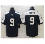 Men's Dallas Cowboys #9 Jaylon Smith Blue Nike Throwback Limited Jersey