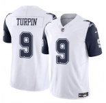 Men's Dallas Cowboys #9 KaVontae Turpin White 2023 F.U.S.E Vapor Untouchable Limited Stitched Football Jersey