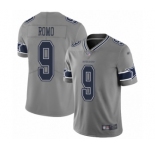 Men's Dallas Cowboys #9 Tony Romo Limited Gray Inverted Legend Football Jersey