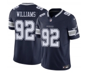 Men's Dallas Cowboys #92 Quinnen Williams Navy 2025 F.U.S.E Vapor Untouchable Limited Football Stitched Jersey