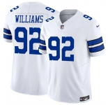 Men's Dallas Cowboys #92 Quinnen Williams White 2025 F.U.S.E Vapor Untouchable Limited Football Stitched Jersey