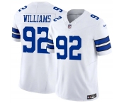 Men's Dallas Cowboys #92 Quinnen Williams White 2025 F.U.S.E Vapor Untouchable Limited Football Stitched Jersey