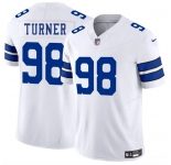 Men's Dallas Cowboys #98 Payton Turner White 2025 F.U.S.E. Vapor Untouchable Limited Football Stitched Jersey