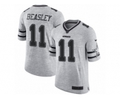Men's Nike Dallas Cowboys #11 Cole Beasley Limited Gray Gridiron II NFL Jersey