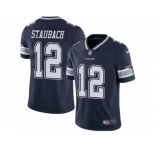 Men's Nike Dallas Cowboys #12 Roger Staubach Vapor Untouchable Limited Navy Blue Team Color NFL Jersey