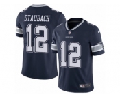 Men's Nike Dallas Cowboys #12 Roger Staubach Vapor Untouchable Limited Navy Blue Team Color NFL Jersey