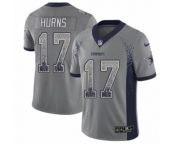 Men's Nike Dallas Cowboys #17 Allen Hurns Limited Gray Rush Drift Fashion NFL Jersey