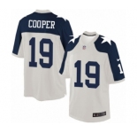 Men's Nike Dallas Cowboys #19 Amari Cooper Limited White Throwback Alternate NFL Jerse