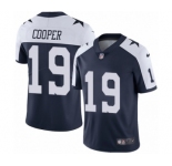 Men's Nike Dallas Cowboys #19 Amari Cooper Navy Blue Throwback Alternate Vapor Untouchable Limited Player NFL Jersey