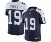 Men's Nike Dallas Cowboys #19 Amari Cooper Navy Blue Throwback Alternate Vapor Untouchable Limited Player NFL Jersey