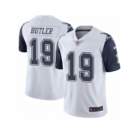 Men's Nike Dallas Cowboys #19 Brice Butler Limited White Rush NFL Jersey
