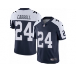 Men's Nike Dallas Cowboys #24 Nolan Carroll Vapor Untouchable Limited Navy Blue Throwback Alternate NFL Jersey