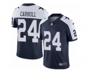 Men's Nike Dallas Cowboys #24 Nolan Carroll Vapor Untouchable Limited Navy Blue Throwback Alternate NFL Jersey