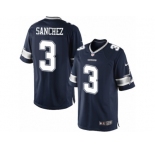 Men's Nike Dallas Cowboys #3 Mark Sanchez Limited Navy Blue Team Color NFL Jersey